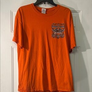 (👀3 For $20) Bike Week “Myrtle Beach 2011 Spring Rally” Orange S Sleeve Tee